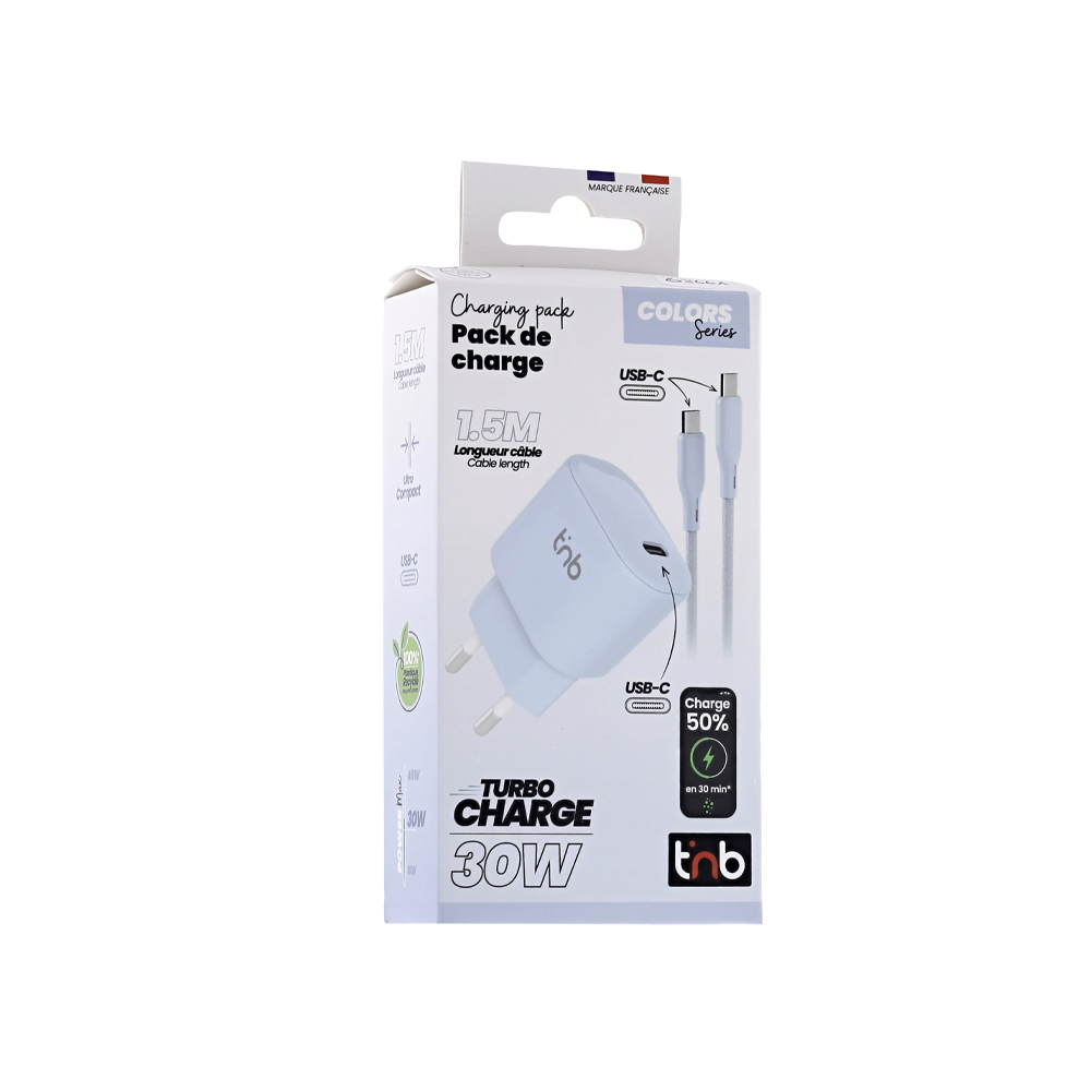 Φορτιστής κινητών 30W USB-C CHPDTC30BL TNB μπλε - Image 3