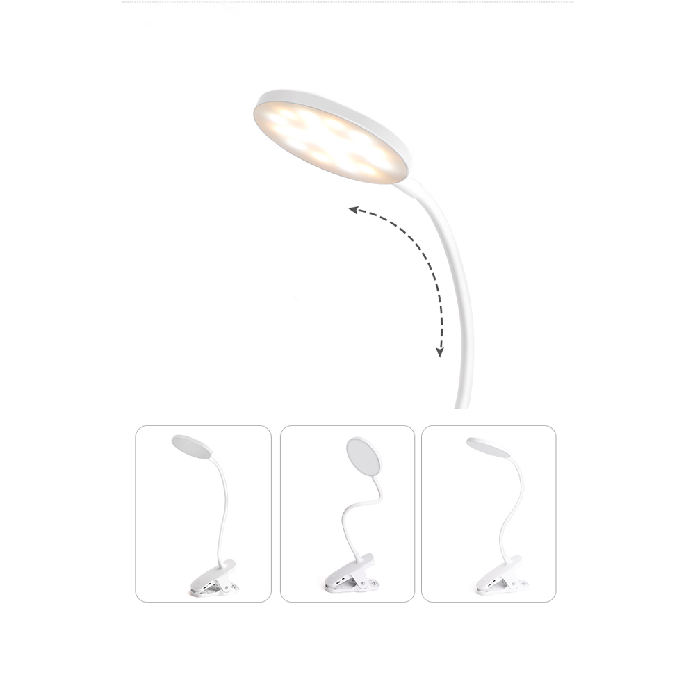 Φωτιστικό Γραφείου LED με κλιπ WD-6651 WEIDASI Λευκό - Image 2