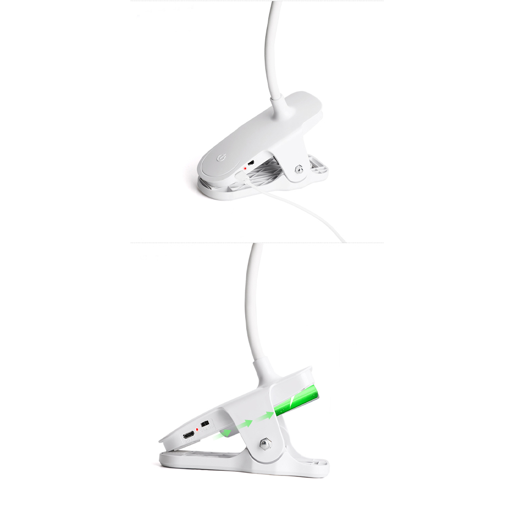 Φωτιστικό Γραφείου LED με κλιπ WD-6651 WEIDASI Λευκό - Image 4