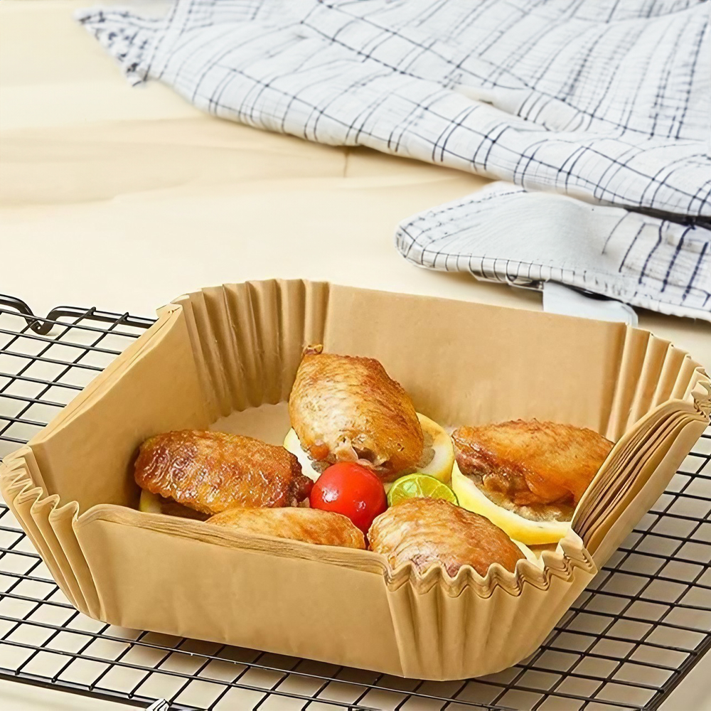 Αντικολλητικά Χαρτιά Φριτέζας Αέρος 20x4.5cm σετ 50 τεμαχίων τετράγωνα - Image 2