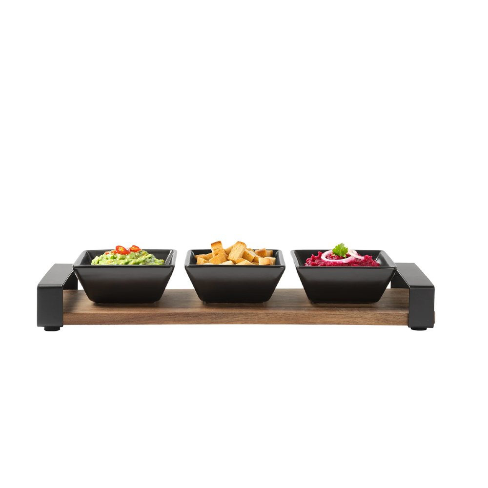 Ορντεβιέρα 3 Θέσεων με Βάση 31x10cm ACACIA 635865 GUSTO CASA - Image 2
