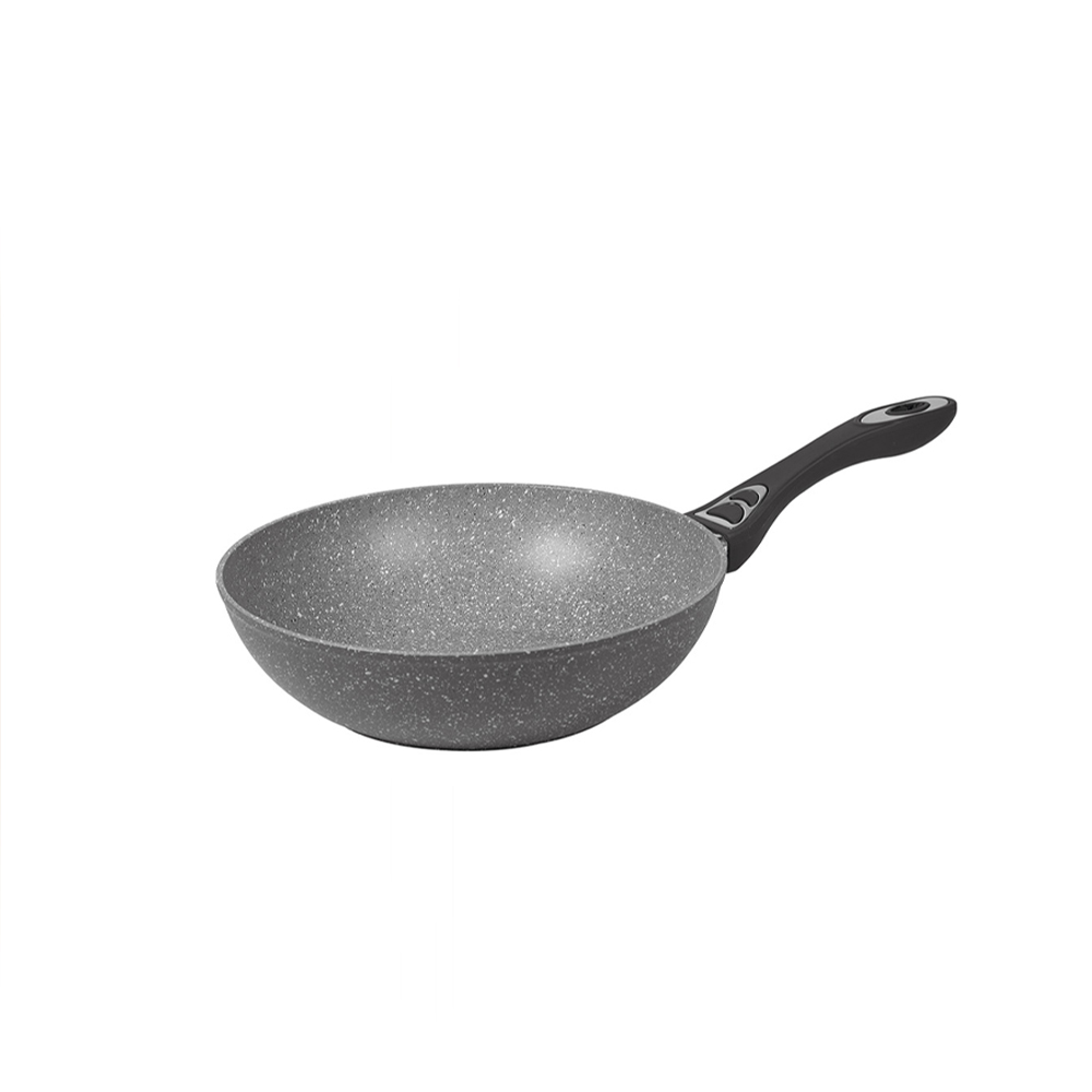 Τηγάνι WOK Αντικολλητικό 28cmCOOKSTONE 652409 GUSTO CASA - Image 2