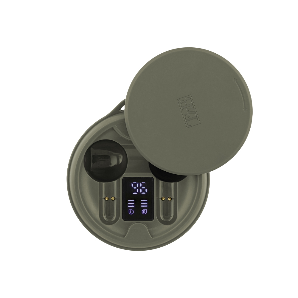 Ακουστικά Bluetooth με θήκη και ένδειξη φόρτισης EBSHINYGN2 TNB πράσινα - Image 3