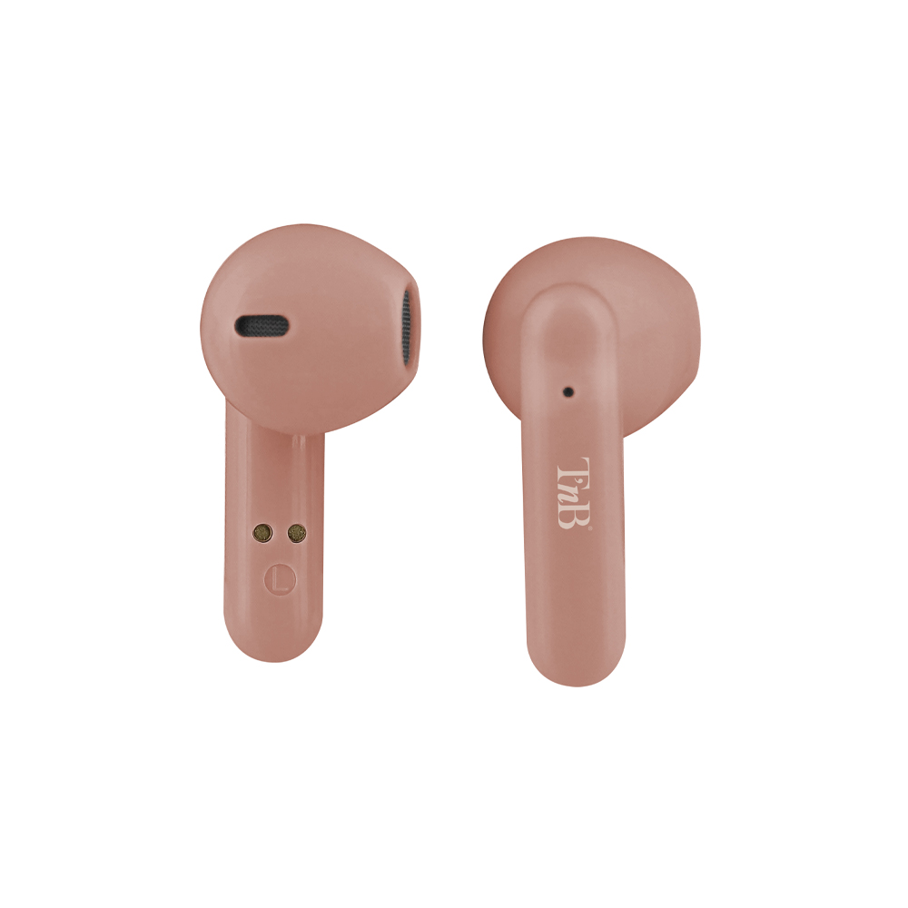 Ακουστικά Bluetooth με θήκη και ένδειξη φόρτισης EBSHINYPK2 TNB ροζ - Image 2