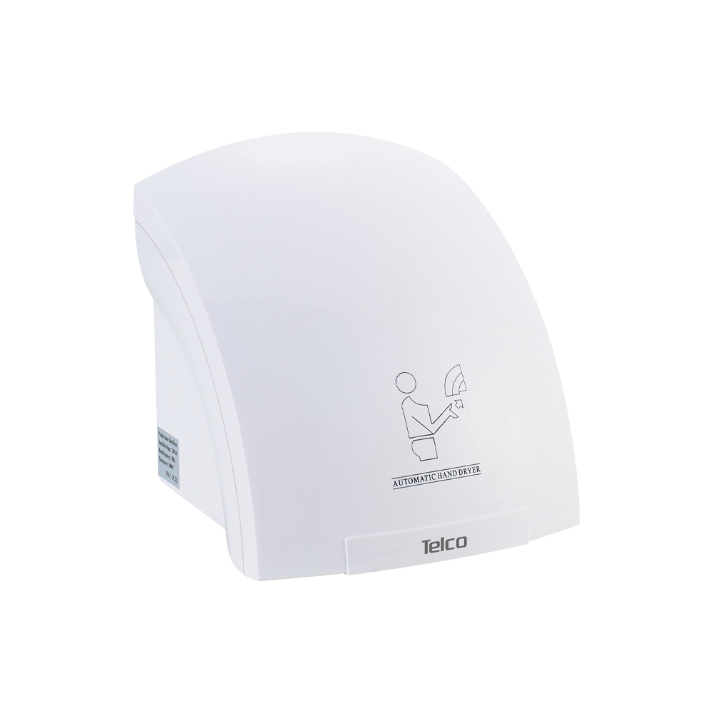 Στεγνωτήρας χεριών πλαστκός ABS 1800W 8609 TELCO Λευκός