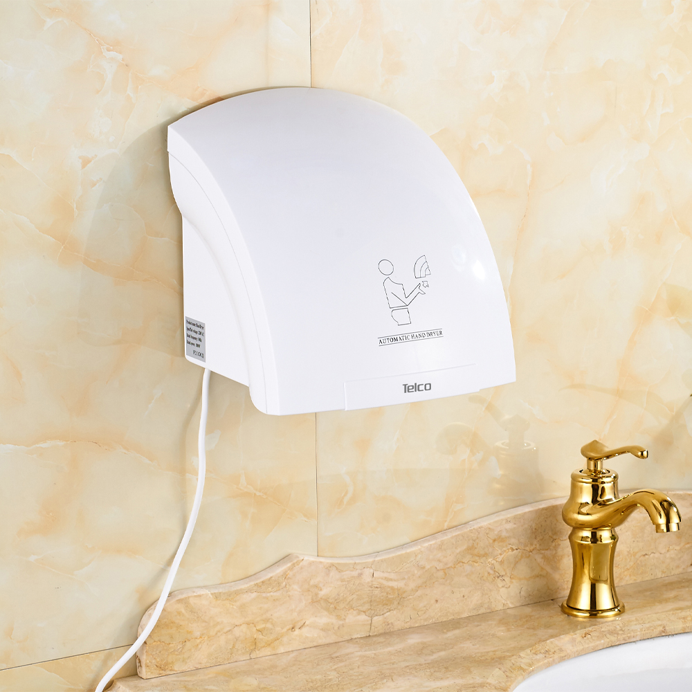 Στεγνωτήρας χεριών πλαστκός ABS 1800W 8609 TELCO Λευκός - Image 2