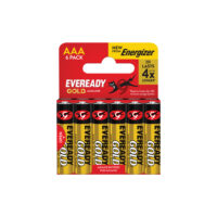 Αλκαλικές μπαταρίες EVEREADY GOLD from ENERGIZER AΑΑ-LR03 DHP6 EU