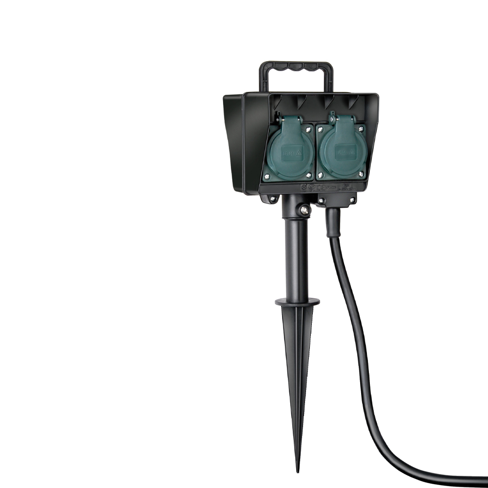Πρίζα κήπου τετραπλή 1154440 IP44 καλώδιο 1,4m H07RN-F 3G1,5 - Image 2