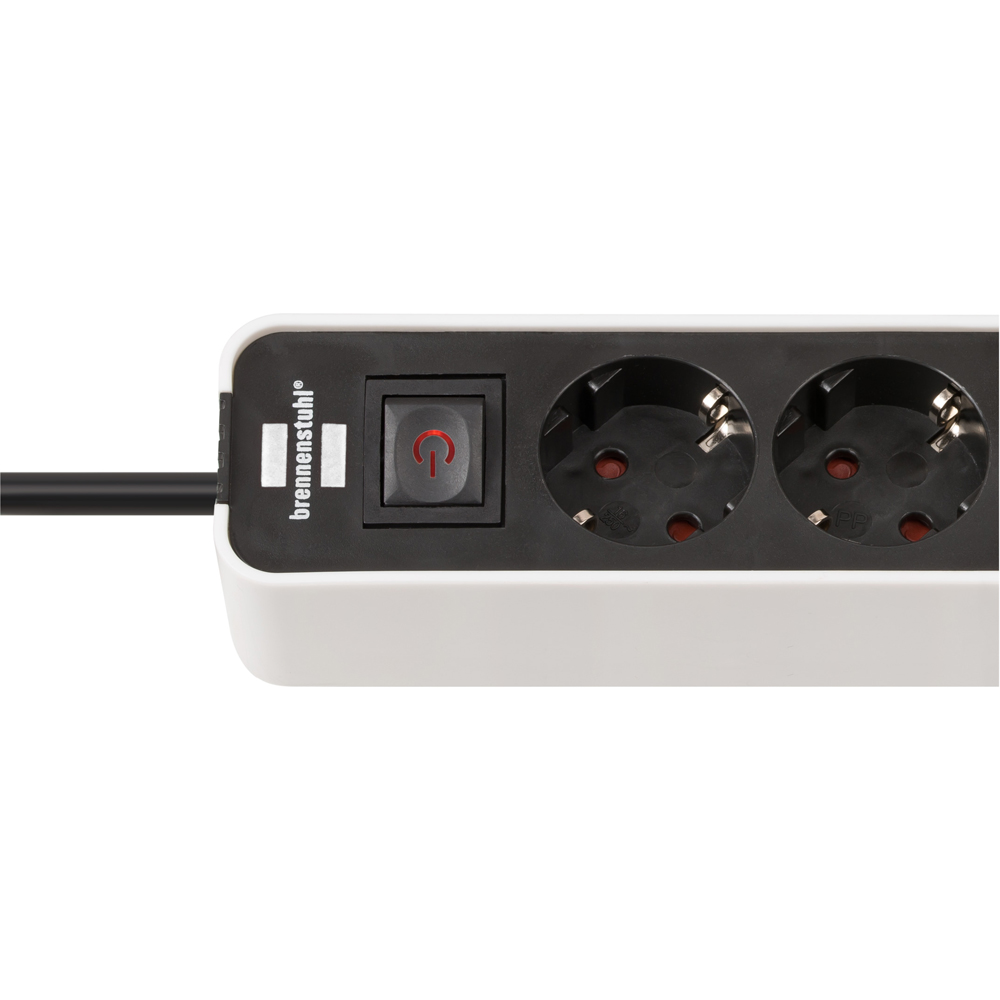 Πολύπριζο 4 θέσεων με 2 x USB-C και διακόπτη BRENNENSTUHL 1153240126 Ecolor λευκό - Image 3