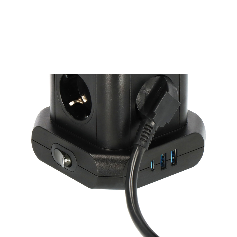 Πολύπριζο επιτραπέζιος πύργος 8 θέσεων 2XUSB-A 1XUSB-C και διακόπτη 1153560010 BRENNENSTUHL - Image 3