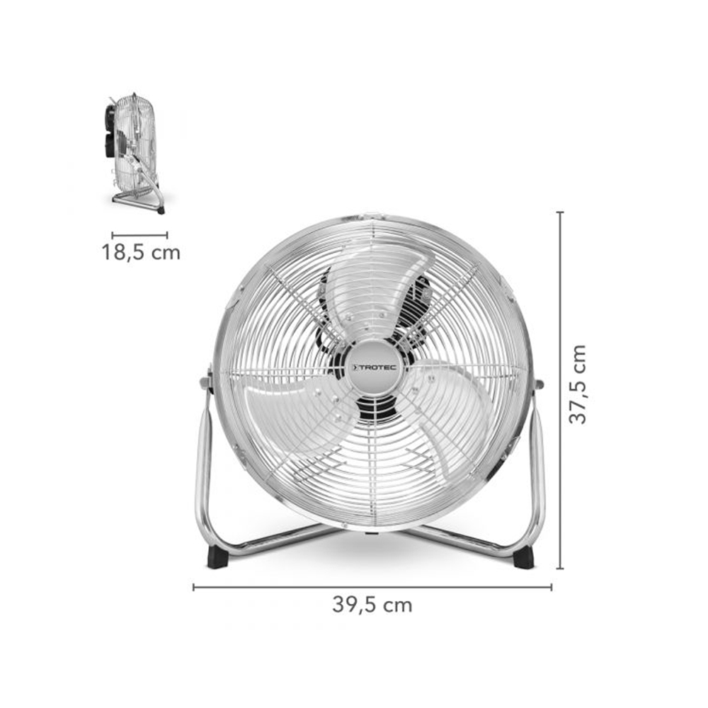 Ανεμιστήρας δαπέδου 37w 30cm TVM12 TROTEC Nickel - Image 3