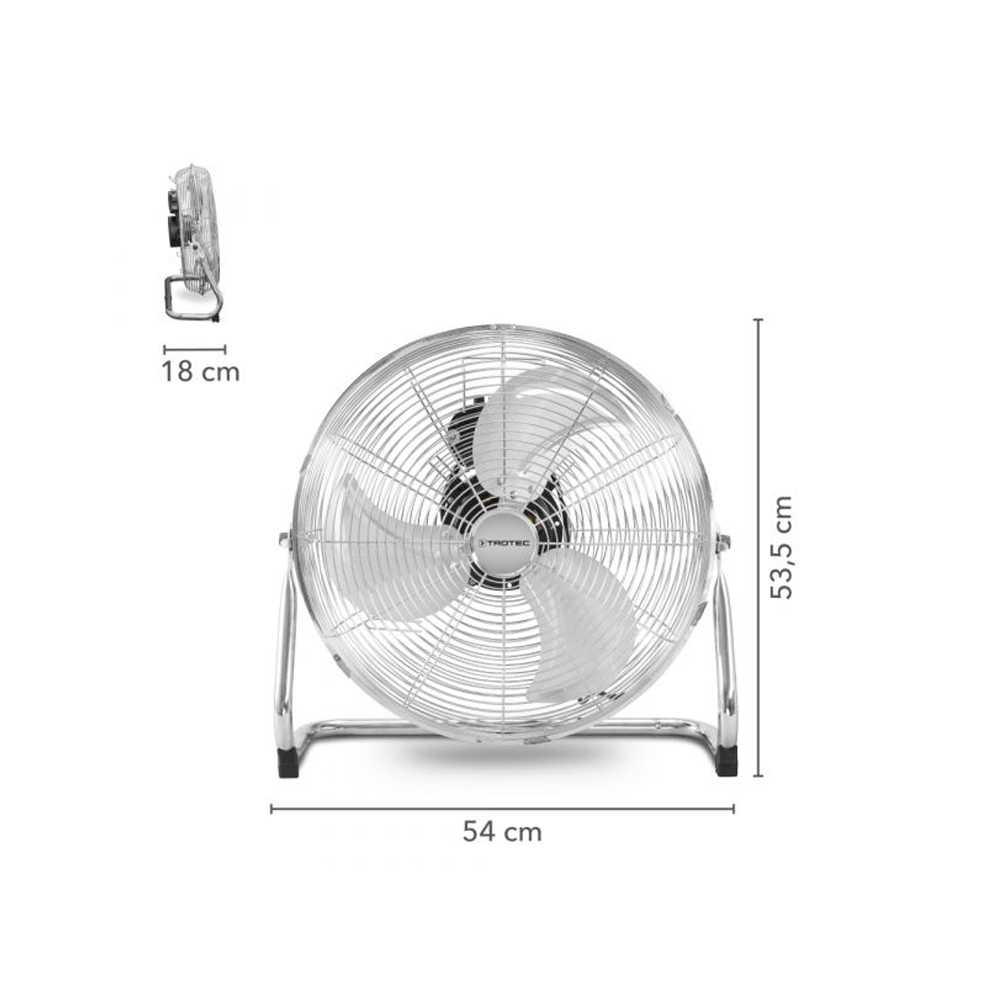 Ανεμιστήρας δαπέδου 100w 45cm TVM18 TROTEC Nickel - Image 3