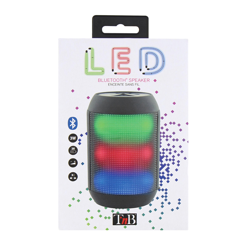 Φωτορυθμικό επαναφορτιζόμενο ηχείο LED Bluetooth 3W HPBLED1 - Image 3