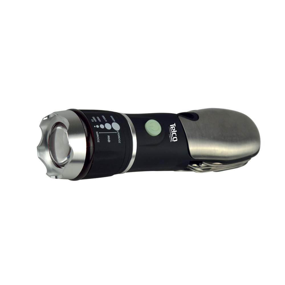 Φακός - Πολυεργαλείο Μαύρος με Ασημί 100Lumens RL-FL 01 - Image 2