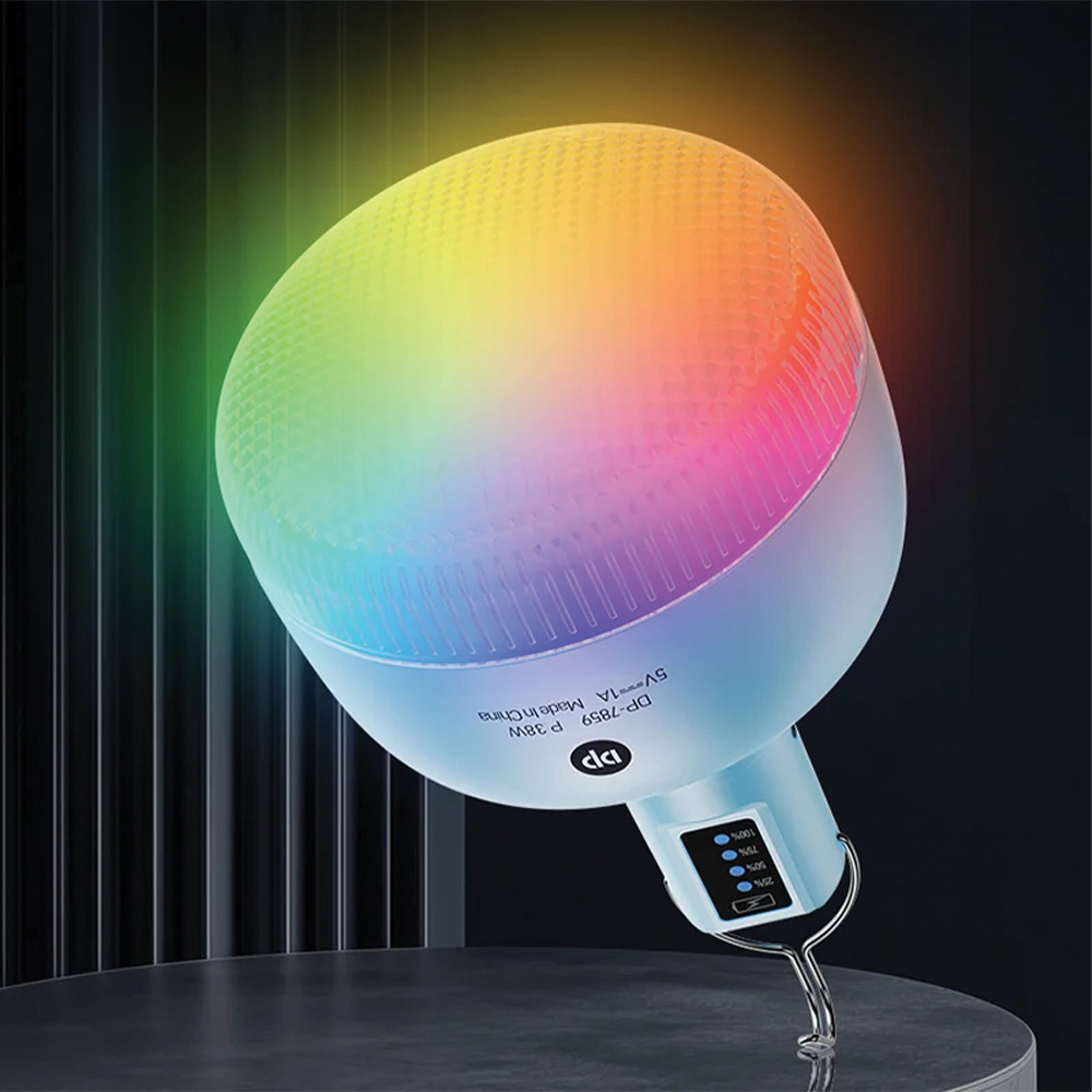 Φωτιστικό LED Επαναφορτιζόμενο Κρεμαστό RGB 7 Χρωμάτων DP-7859 DP - Image 2