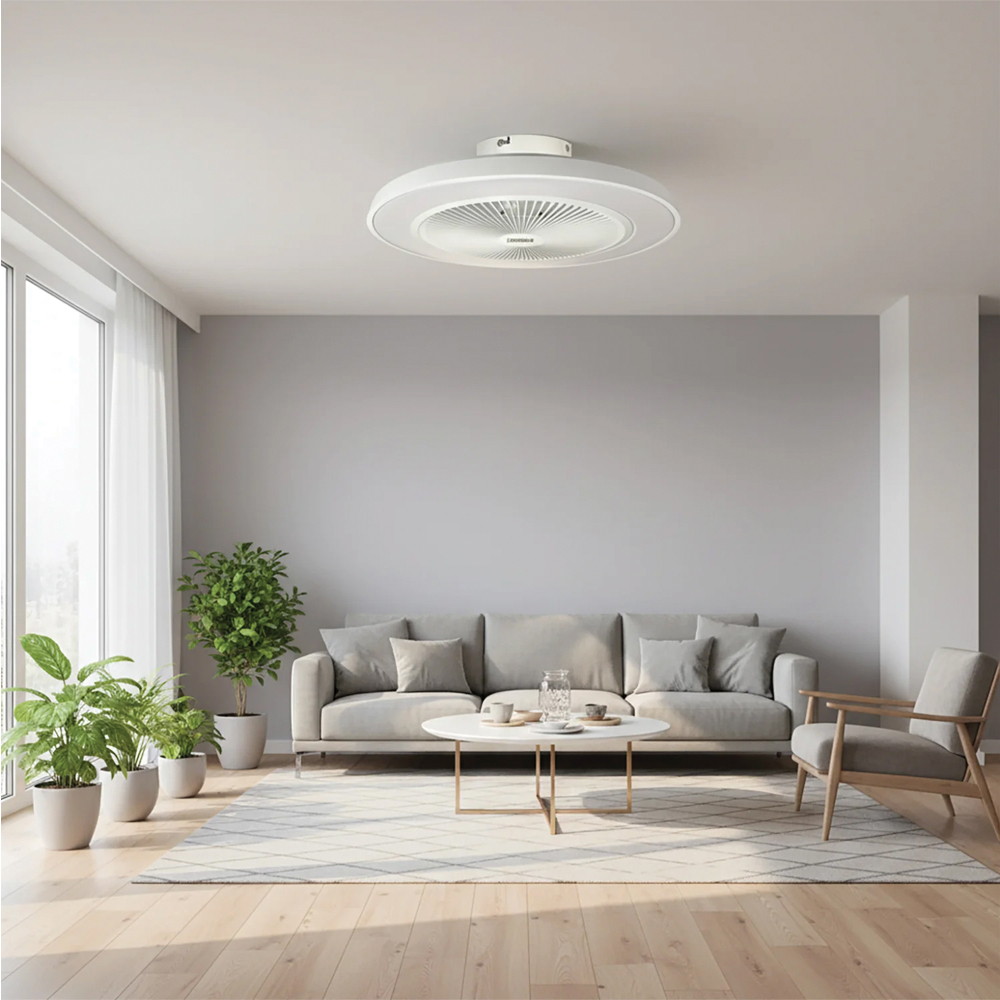 Ανεμιστήρας οροφής με LED φως 48εκ DC μοτέρ 36W 862200 DICTRO LUX Λευκός - Image 2