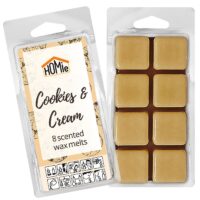 Αρωματικό wax Melt Cookies & Cream σετ=8 Κύβοι 80gr Homie 57483