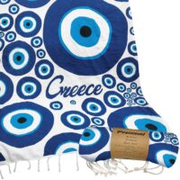 Πετσέτα Θαλάσσης Pestemal Ασύμμετρα Ματάκια ~280g 90x180cm SummerTiempo 623196