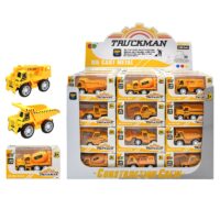 Μεταλλικά Δομικά Οχήματα Pull Back 10cm - Κουτι 48 τεμ 30x23x18cm ToyMarkt 902378