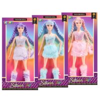 Κούκλα 29cm Κοτσίδες & Γούνινες Μπότες 33x16x5cm ToyMarkt 922103