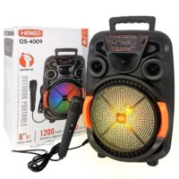 Ηχείο Στερεοφωνικό Bluetooth RGB Καραόκε 37x25x20cm Homie 108518