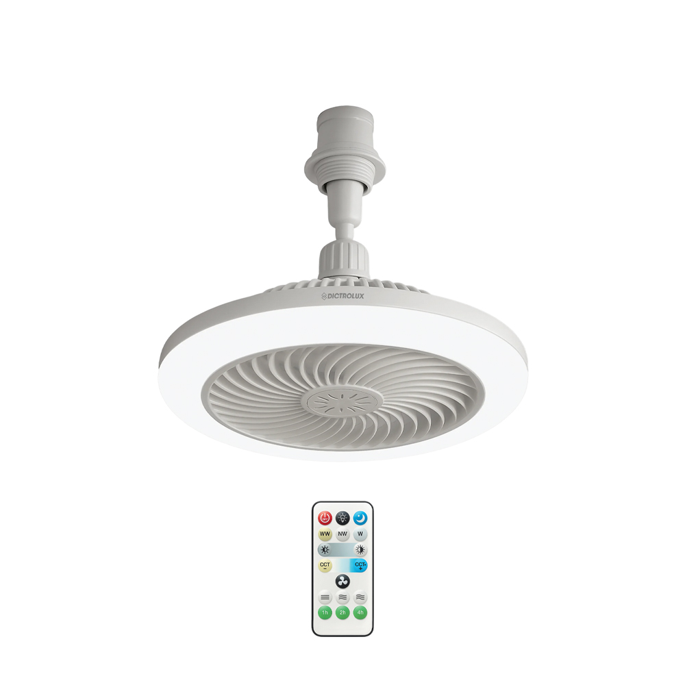 Ανεμιστήρας οροφής με LED φως E27 25εκ 586128 DICTRO LUX Λευκός - Image 2