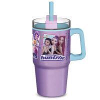 Θερμός Ποτήρι K-POP με Λαβή & Καλαμάκι 640ml K-Pop