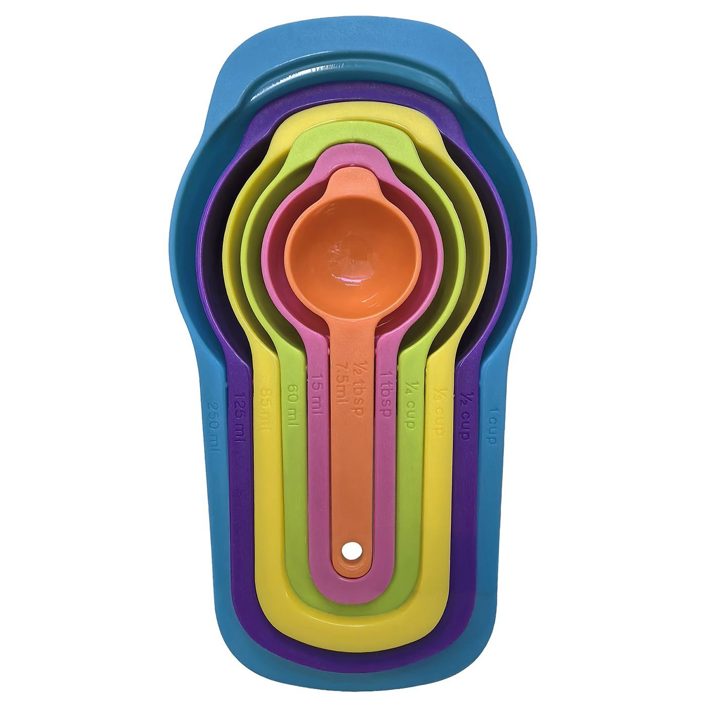 Δοσομετρητής Κουταλάκια σετ=6τεμ 250ml /125ml /85ml /6ml /15ml /7,5ml Homie 1002202