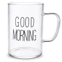 Κούπα Γυαλί Borosilicate Good Morning 10,5x8cm 450ml Homie 1002207